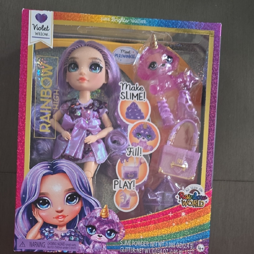 Rainbow Violet Willow Doll with Purple Accessories